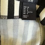 H&M  Black & White Stripe Skirt Size 8 Photo 2