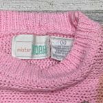 Vintage 80s Mister Noah Coquette Sweater Small Pink Acrylic Pearl Embellished Photo 3
