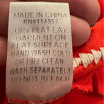 THML  Red Tank Blue/white Embroidery, Crossover Back, Womens X-Small Photo 7