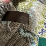 The Limited  Fair Isle Sweater Short Sleeve Y2K Wool Blend Beige Blue Neutral S Photo 6