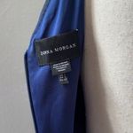 Donna Morgan Navy Blue Sequin V-Neck Midi Dress Womens Size 2 Formal Slit Photo 11