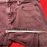 American Eagle  Outfitters Women’s 4 Burgundy Twill Super Stretch Midi Shorts EUC Photo 4
