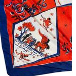 VINTAGE Silk Spiritual Gospel Song Scarf Red Photo 1