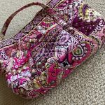 Vera Bradley Small Vera Tote Bag Magenta Retired Print Pattern Carryall Handbag Photo 5