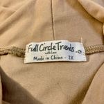 Full Circle Trends NWT Women's 2X Stretchy Beige Bodycon Ruched Mock Neck Dress Photo 2