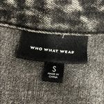 Who What Wear  Black Washed  Belted Denim Dress Photo 5