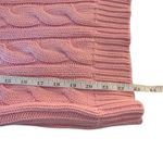 Ralph Lauren Lauren  Womens Large Pink Cable Knit Sweater Cowl Neck Preppy Cotton Photo 9