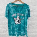 True Religion Womens M. Multicolor Tie Dye Graphic Print Short Sleeve T-Shirt Photo 1