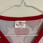 Hanna Andersson Heart Print Women's Pajama Top XS Red Photo 6