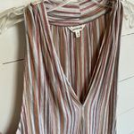 Max Studio Gray Multi Bridge Stripe Sleeveless Swing Tank - L EUC Photo 8