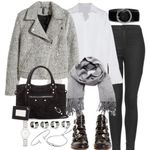 H&M  | light blue & gray wool jacket Photo 1