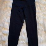 Zella Meditate High Waist Crop Leggings Black Mesh Photo 2