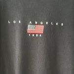 Brandy Melville J John Galt  One Size Blue Sweatshirt Los Angeles 1984 Design Photo 1