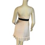 Johnny Martin  CREAM & BLACK CHIFFON RUFFLED BABY DOLL DRESS (1) Photo 3