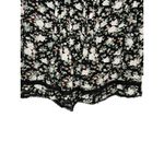 Anthropologie Maeve Celyn Floral Lace Trim Peasant Top Women Size 10 Black White Photo 9