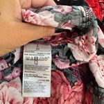 Old Navy black w/pink & red floral print sleeveless dress Small Photo 3