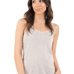NWOT Over The Limit Apparel Oatmeal Racerback Tank Top Women's Size Medium Photo 4