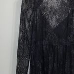 Revolve GRLFRND  $298  Black Reece Lace Mini Long Sleeve Dress XS Photo 5