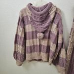 Love Shack Fancy  Jogger Lilac Chunky Bauble Knit Ribbed Alpaca/Wool Lounge Set L Photo 7