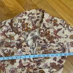 Free People I Got You Printed Long Sleeve Crop Top brown white Sz S Photo 11