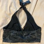 Black Halter Leather Top Photo 1