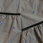 C.A.S CLOTH AND STEEL PARALLEL STRIPE ASYMMETRICAL BLOUSE CAMI WESTERN Gray Photo 1