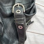 Coach Pebbled Black Leather Soho Duffle Satchel Shoulder Bag No. F15064 Photo 3