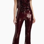 Rotate Birger ChristensenRuffled Sequined jumpsuit Size 10 Photo 0