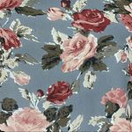 Dee Elle 🛍️ Floral Rose Gray Long Bell Sleeve Mini Sheath Dress Size XS Photo 5