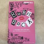 Mean Girls  Burn Book 2 Set Of Socks | Size 4-10 NWT Photo 0