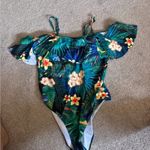 Boutique Green Yellow Tropical Floral Off Photo 4