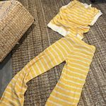 ZARA NEW Yellow and White Striped Knit Set Size Small Photo 9