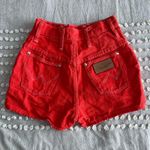 Wrangler Vintage  Silverlake Red Denim Cowgirl Shorts Photo 2