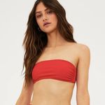 ANDIE NWT Chili Pepper Red Bora Bora Strapless Swimsuit Top Size Large Photo 0