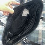 Michael Kors Large Pocket Monogram Logo Top Zip Tote Bag Black/Silver Photo 5