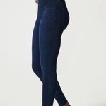 Spanx Jean-ish Ankle Leggings Dark Blue Twilight Rinse Photo 2