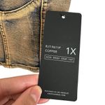 American Bazi NWT Dyed Acid Copper Denim Corset Top Castlecore Whimsygoth XL Photo 2