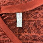 Free People Vtg.  Lace Maxi High Low‎ Blouse in Rust Size Small Photo 4