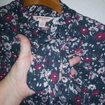 Brooks Brothers Red Fleece 4 Side Neck Sash Navy Plum Floral Top Photo 1
