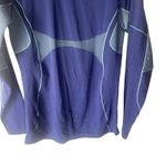Salomon Slalom Women's M/L Blue Form Fitted Athletic Cycling Long Slv Base Layer Top Photo 2