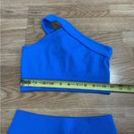 🐱Unbranded Women 2 Piece Ribbed Seamless High Waist Shorts, Small Blue Photo 4