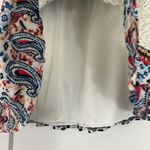 Joe Benbasset Joe B Small White, Blue Crochet Lace A-Line Boho Peasant Skirt Photo 4