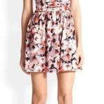 Parker  Silk Chevron Print Strapless Mini Dress Size Medium Photo 0