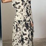 ZARA  dress voluminous maxi animal print kimono scarf layered casual boho  Photo 9