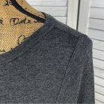 Lou & grey Knit Long Sleeve A line Shift Dress Gray Small Photo 4