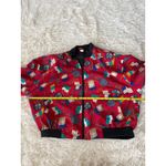 Notations Vintage‎  Nautical Flags Print Bomber Jacket Red Womens Large Photo 5