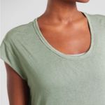 Athleta  Martinique Maxi Dress Women's M Green Short Sleeve Long Photo 3