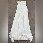 Free People White Lace Bodice Maxi Dress Sweetheart Cottagecore scandi girl Photo 8