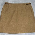 Women's BARAMI COUTURE Tweed Mini Skirt Size 12 Brown Photo 0
