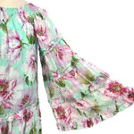 Miss June Paris Fleur Dress Off the Shoulder Floral Print One Size Blue Size undefined Photo 7